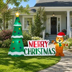 Specifications of 2.4m Christmas Inflatable Gingerbread Man