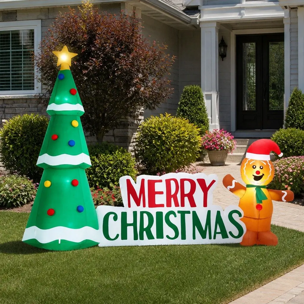 2.4m Christmas Inflatable Gingerbread Man