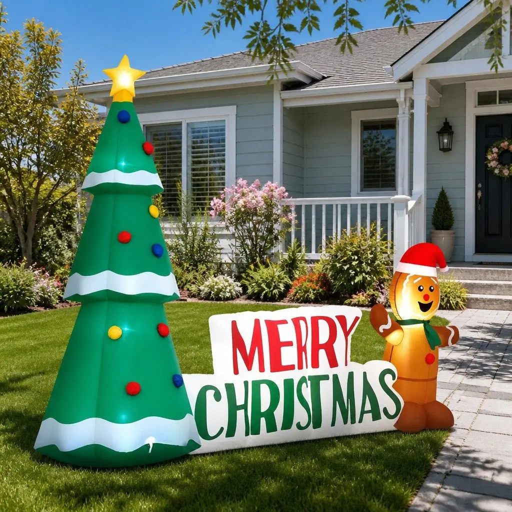2.4m Christmas Inflatable Gingerbread Man