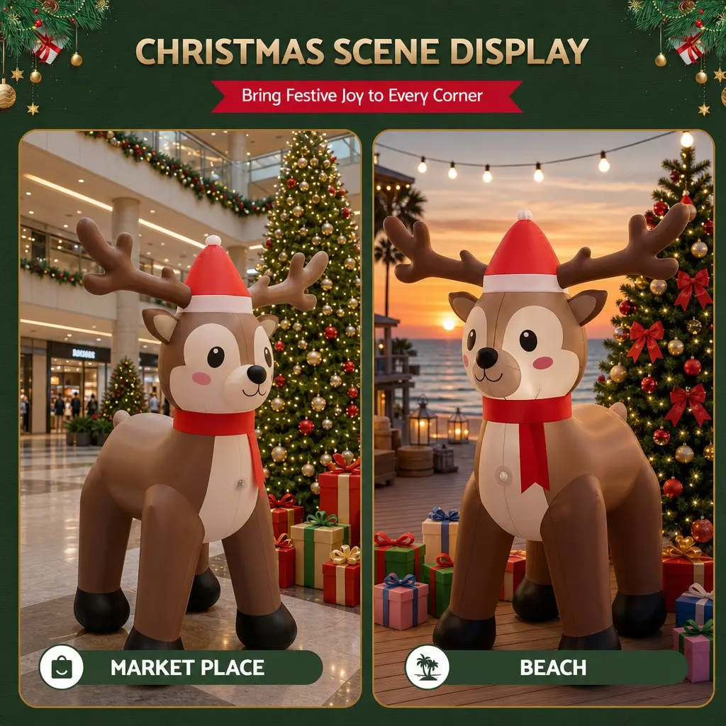 Inflatable Christmas Reindeer 2.5M