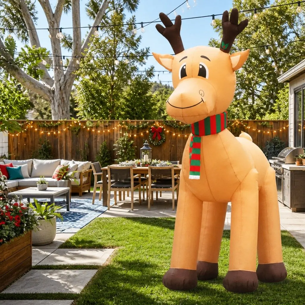 Christmas Inflatable Reindeer Indoor Outdoor 5M