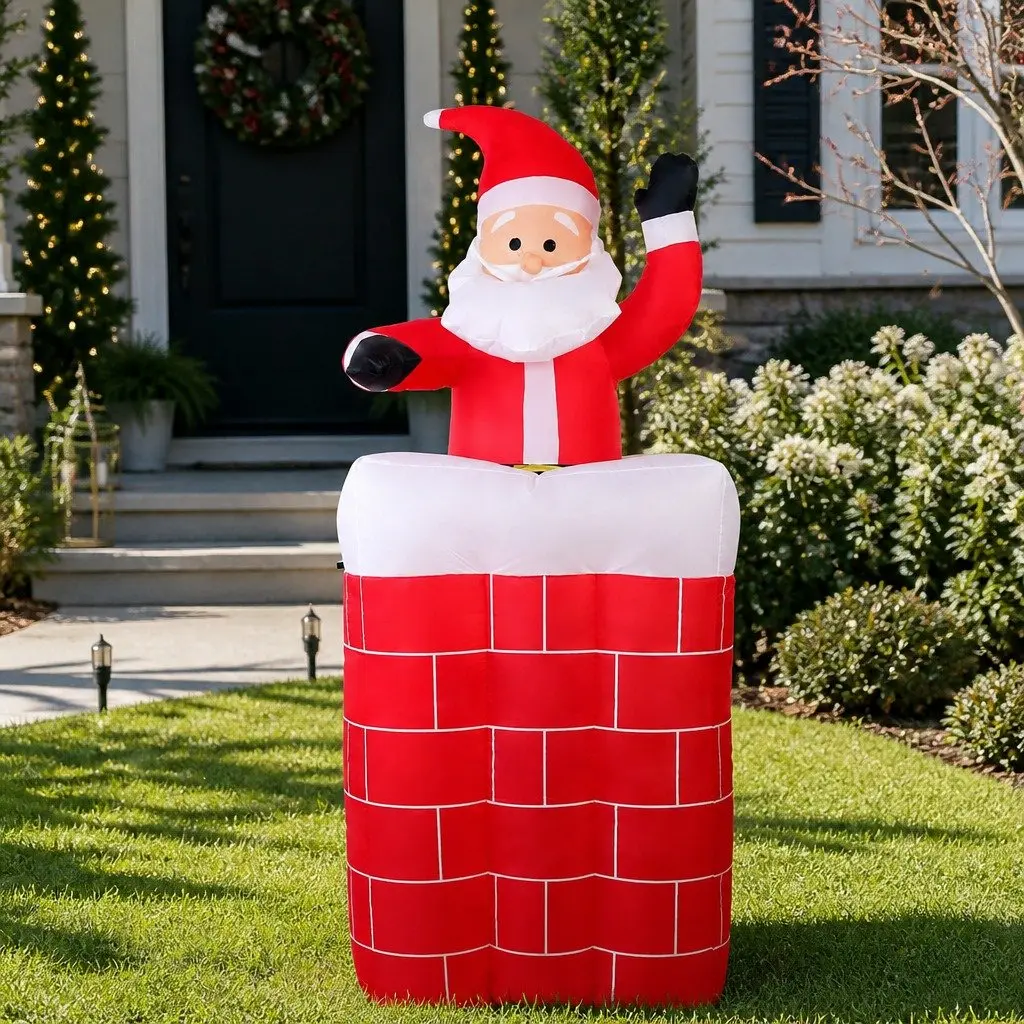1.8M LED Inflatable Christmas Santa Decoration