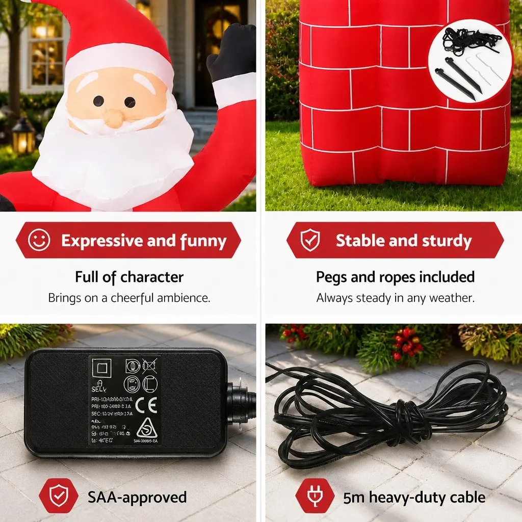 Christmas Inflatable Decoration Indoor Outdoor 1.8M