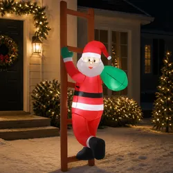 Specifications of 2.45M LED Santa Climbing Ladder Inflatable
