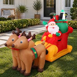Specifications of Christmas Inflatable Santa Sleigh 2.2M LED