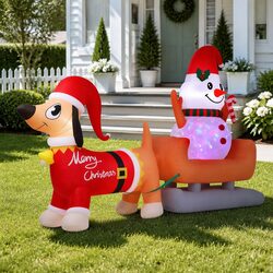Specifications of 4.2M Inflatable Snowman & Dog Decoration