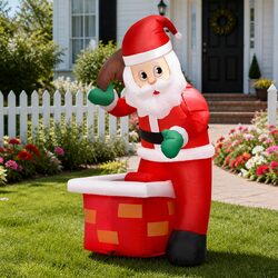 Multicolour Inflatable Santa Decoration Specifications