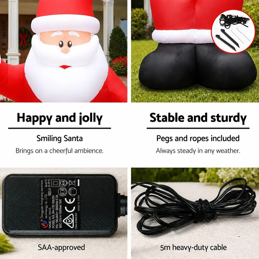 Christmas Inflatable Santa Indoor Outdoor 5M