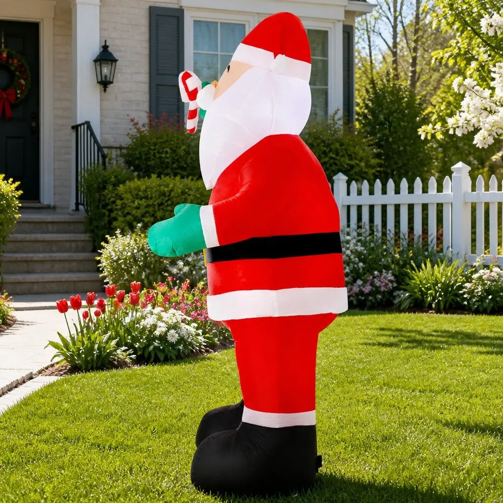 Christmas Inflatable Santa Decoration Indoor Outdoor 3M Red White LED