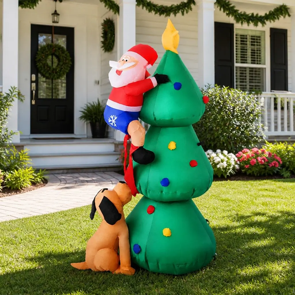Christmas Inflatable Santa Tree Outdoor 1.8M