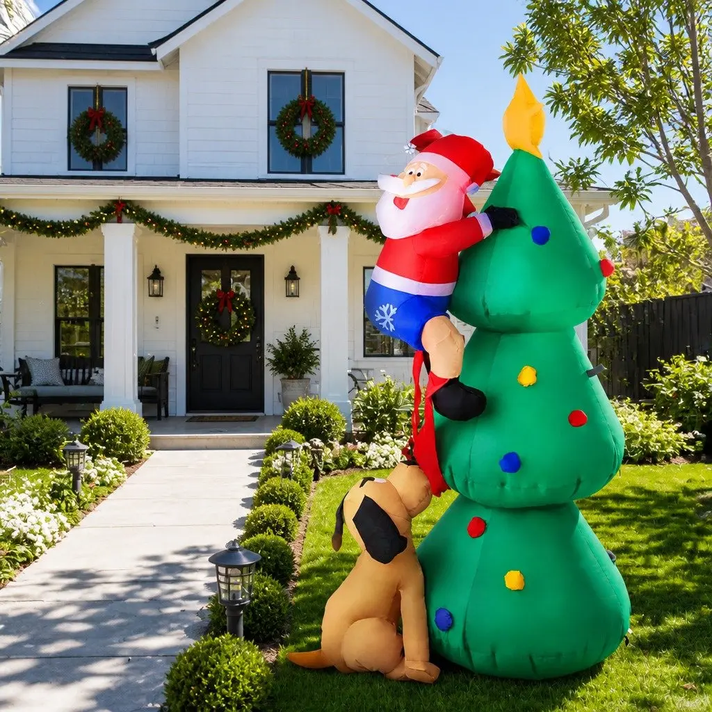 Christmas Inflatable Santa Tree Outdoor 1.8M