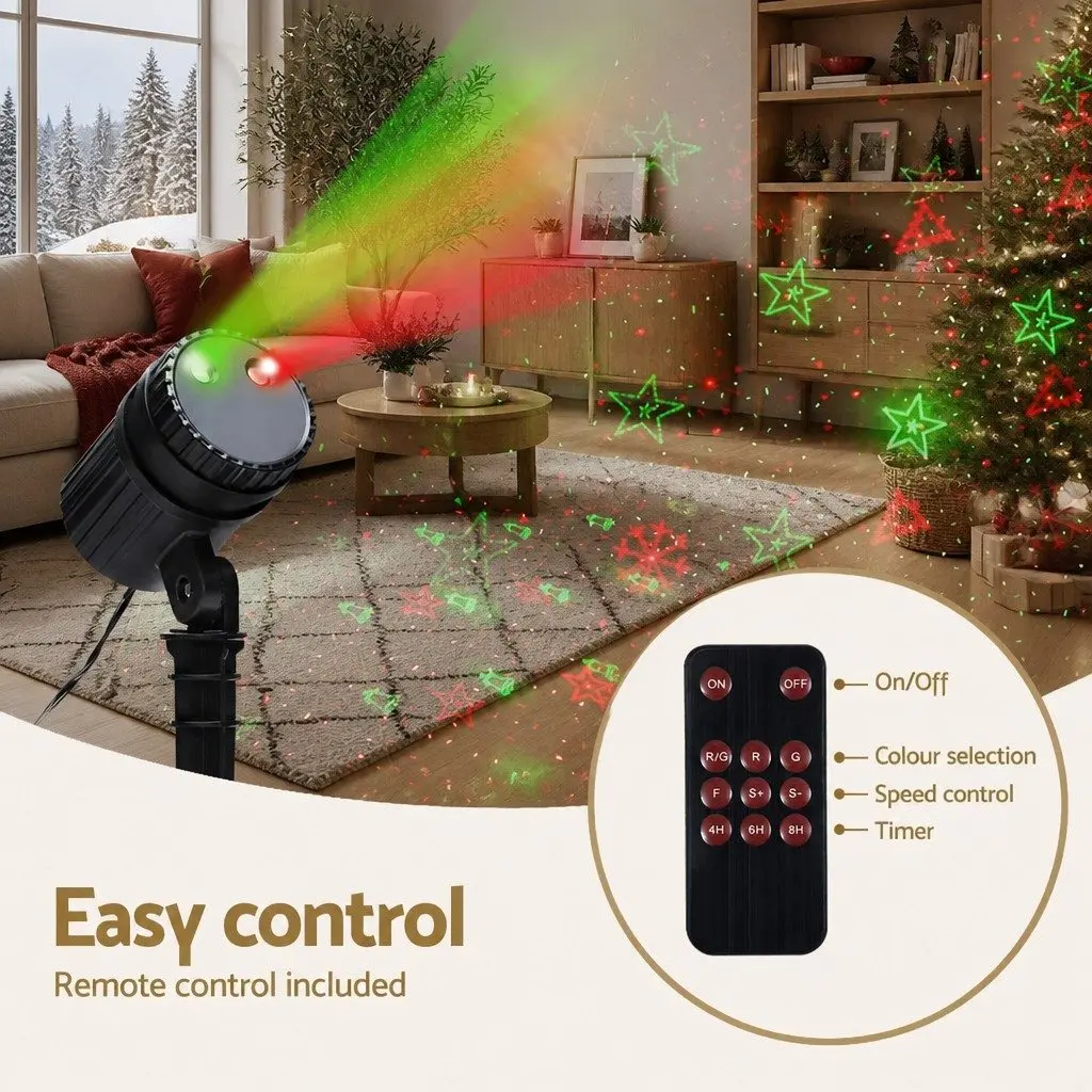 Laser Light Projector Outdoor Use Red Green Flashing