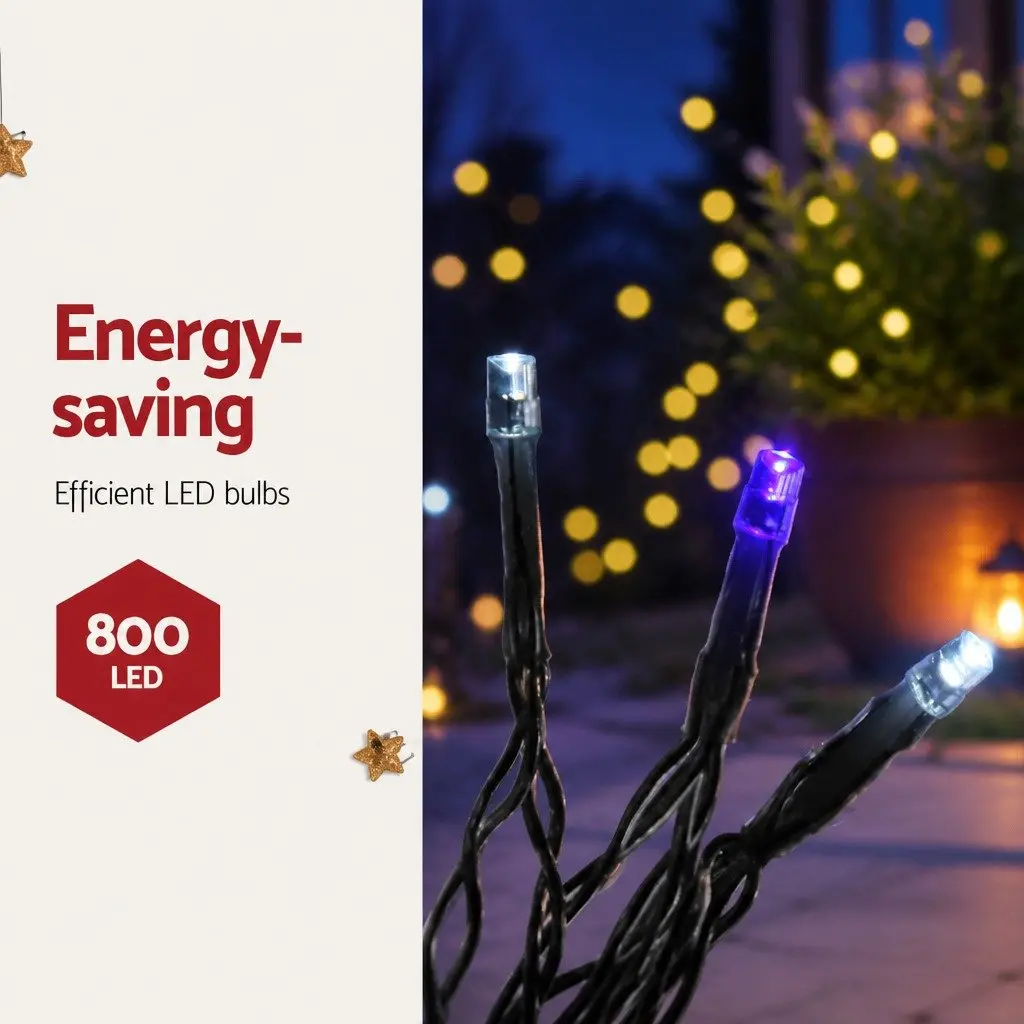 Icicle Lights Outdoor Indoor 20M Blue LED for Christmas Decoration