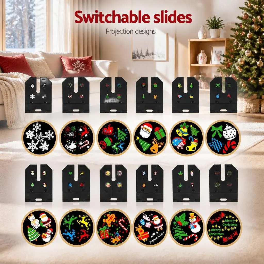 Laser Light Projector Outdoor Decorations 12 Designs Multicoloured