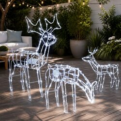Specifications of 3 PCS LED Christmas Reindeer Display