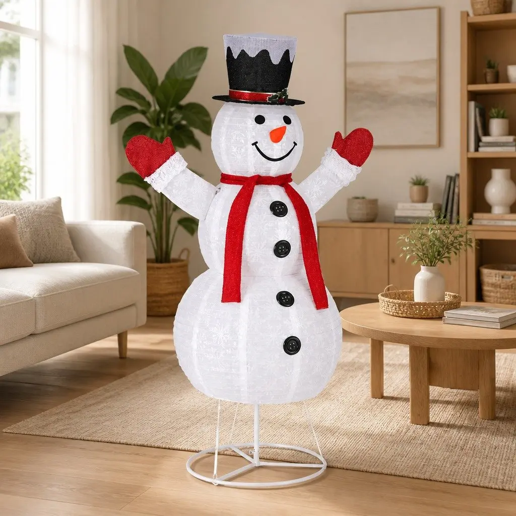 Christmas Light Snowman Indoor Outdoor 1.7M 200 LED Warm White