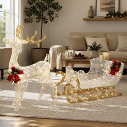 Specifications of 215 LED Christmas Lights with Reindeer