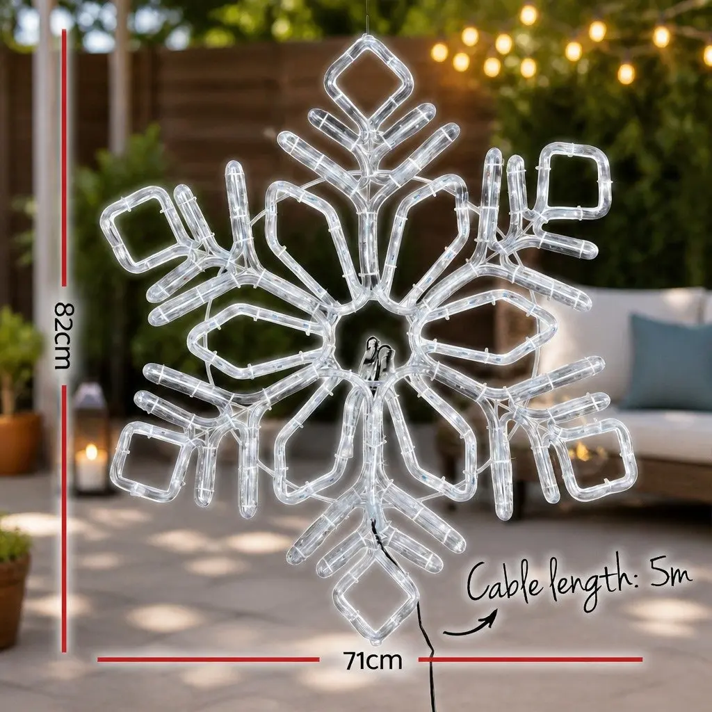 Christmas Lights Indoor Outdoor 0.82M Snow Motif 304 LED Multicoloured