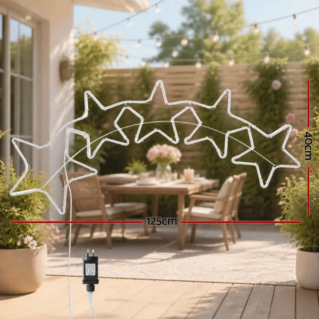 LED Rope Light Multicolour Decoration 1.25M Outdoor Christmas with 560 LED Bulbs