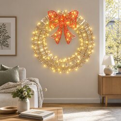 Specifications of the Solar LED Christmas Wreath 0.6M