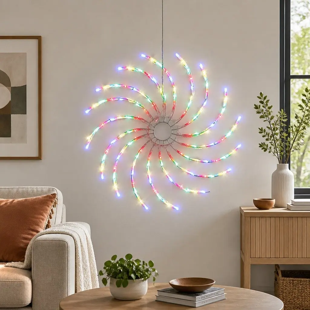 Multi-Coloured LED Christmas Lights Decoration Motif 0.5M Indoor Outdoor Use