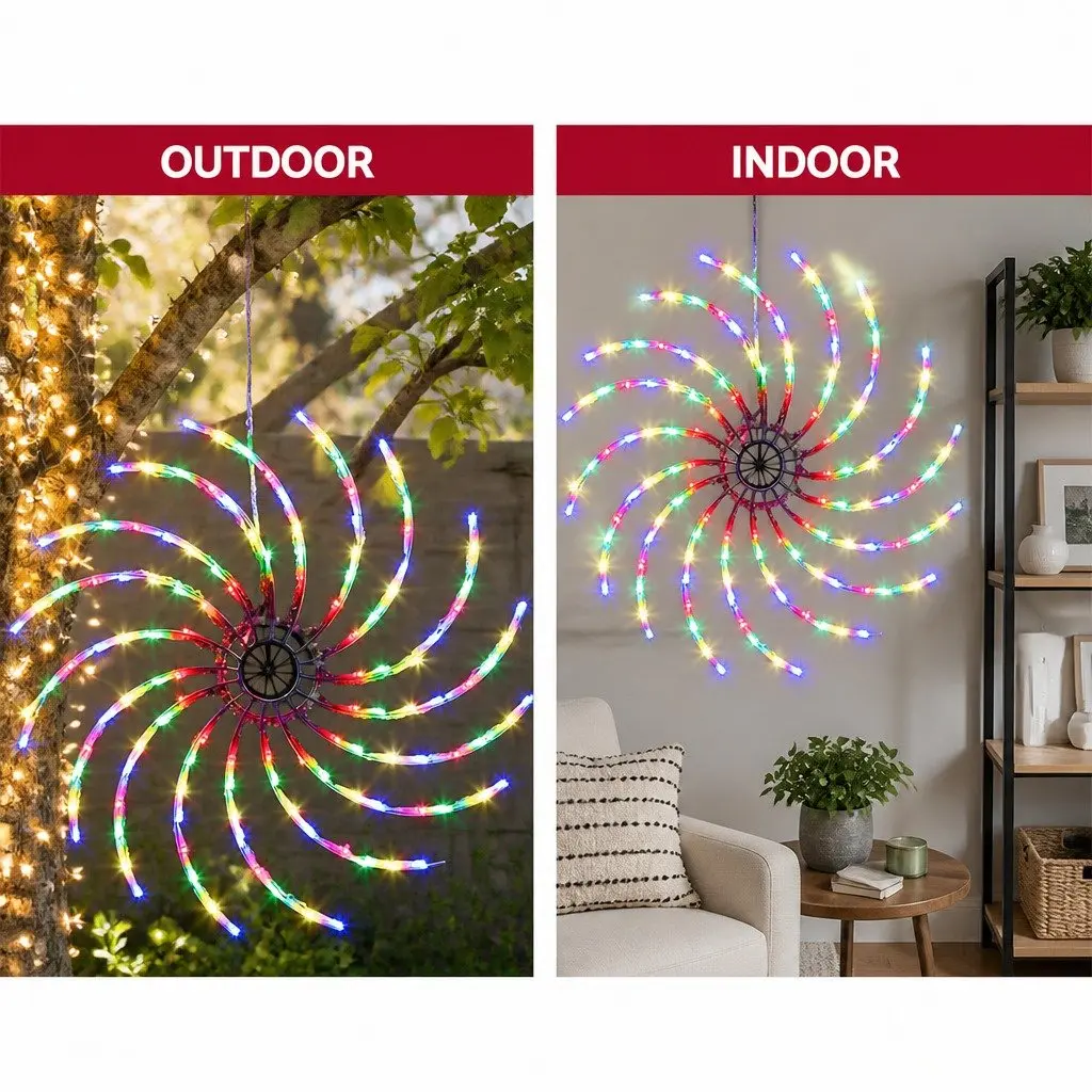 Multi-Coloured LED Christmas Lights Decoration Motif 0.5M Indoor Outdoor Use