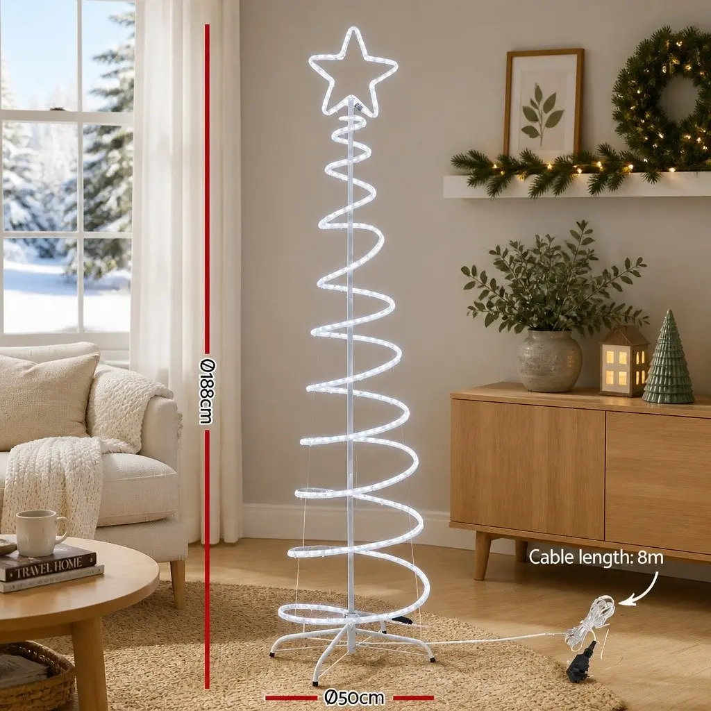 LED Christmas Tree Indoor Outdoor 1.88M Multicoloured Lights