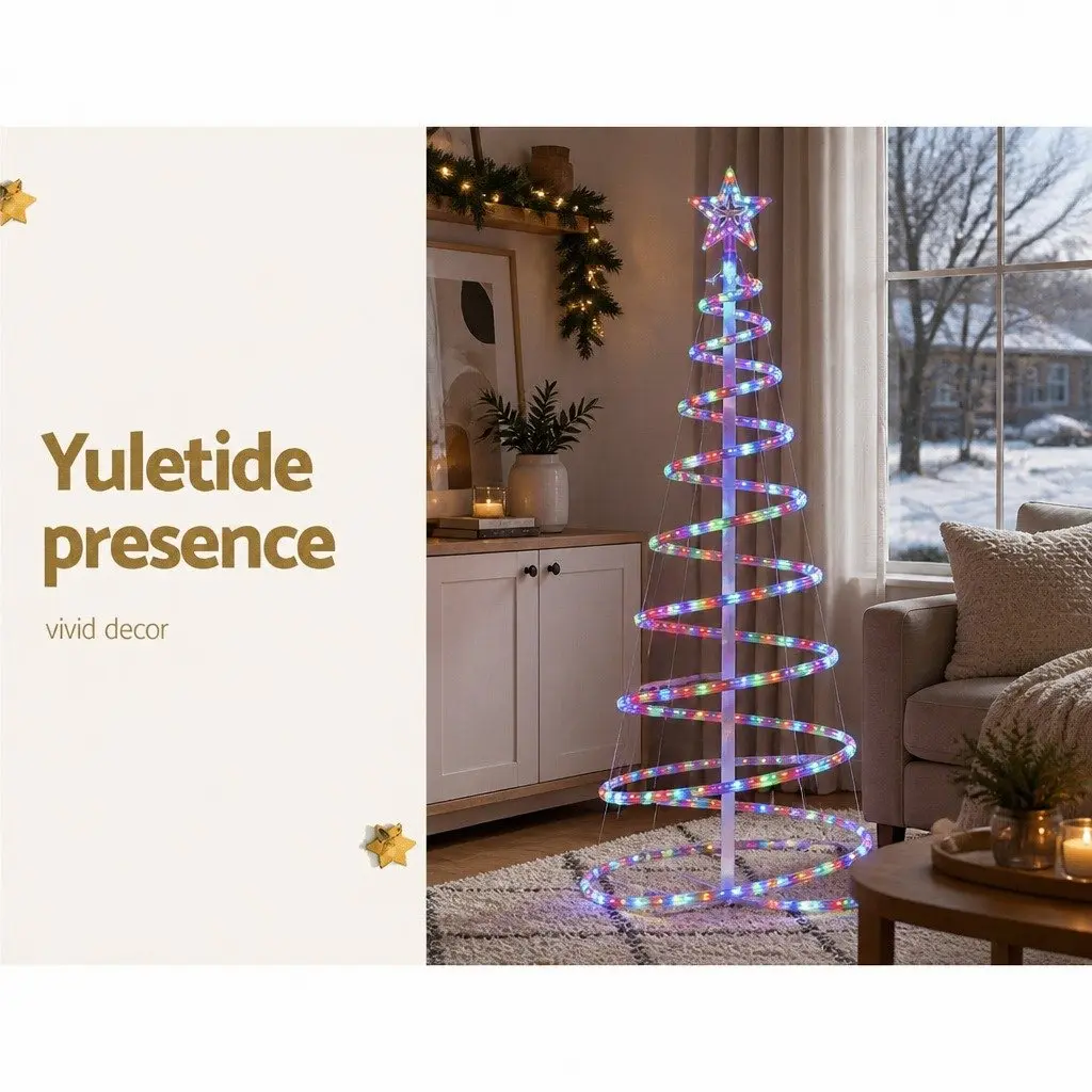 LED Christmas Tree Indoor Outdoor 1.88M Multicoloured Lights