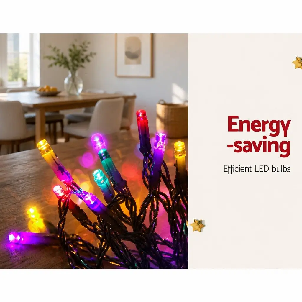 Cascading Solar LED String Lights for Outdoor Use 5M