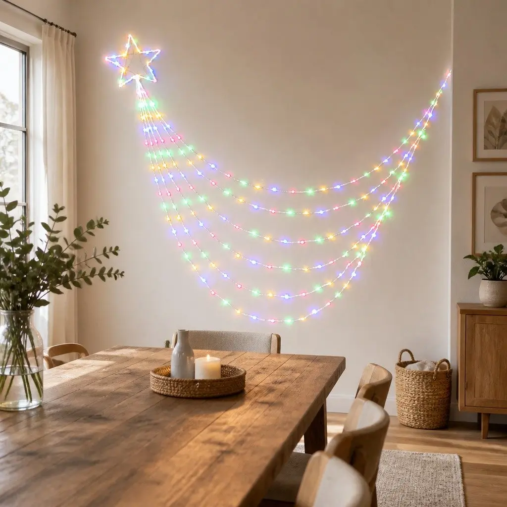 Cascading Solar LED String Lights for Outdoor Use 5M
