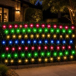600 LED Net String Lights 5M x 3M for Indoor/Outdoor Use