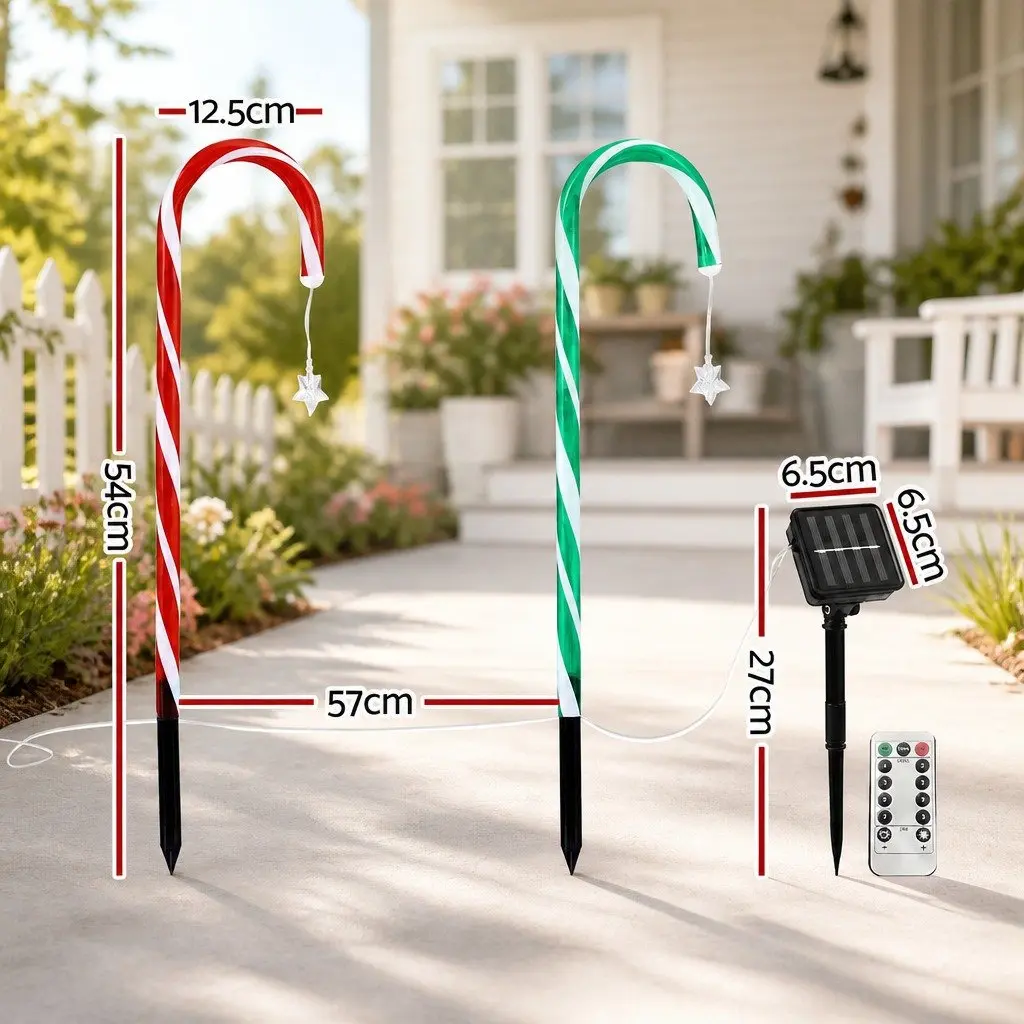 8 PCS Christmas Path Ground Lights 72 LED Outdoor Garden Decorations Multicolour