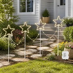 Christmas Star Path Lights with 144 LEDs - Specs Inside