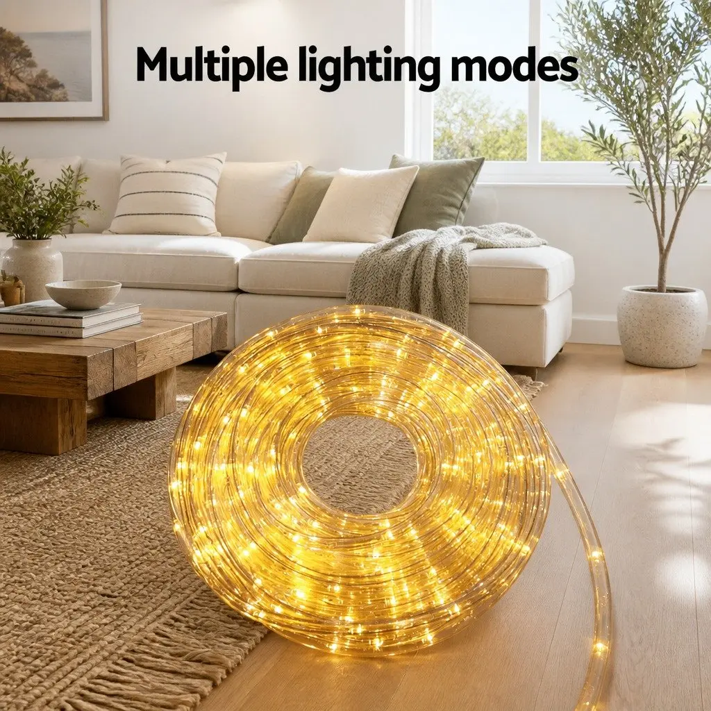 Christmas Rope Light Outdoor Indoor 20M Warm White 600 LED