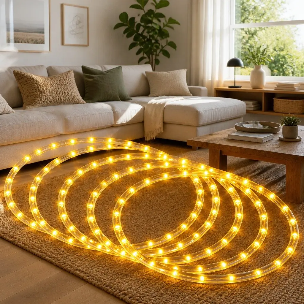 Christmas Rope Light Outdoor Indoor 20M Warm White 600 LED