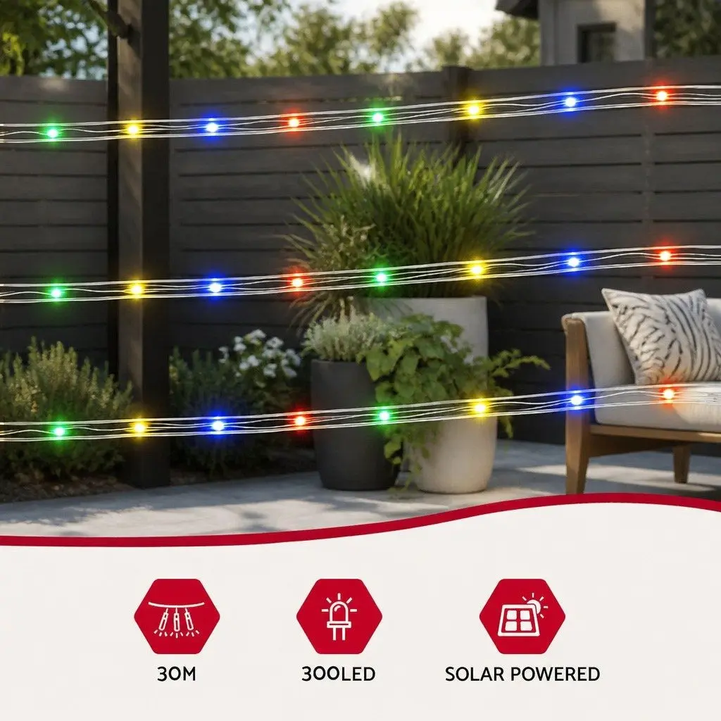 Rope Lights Indoor Outdoor 30M Multicolour LED String Decoration