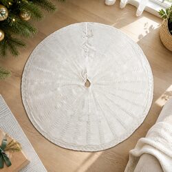 Specifications of the 90cm Knitted Christmas Tree Skirt