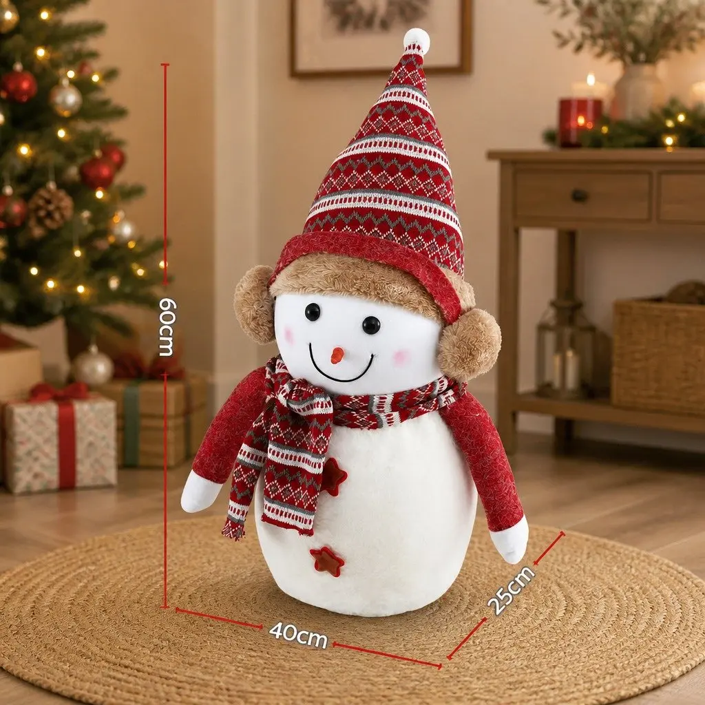 Snowman Plush Ornament Decoration for Christmas 60cm