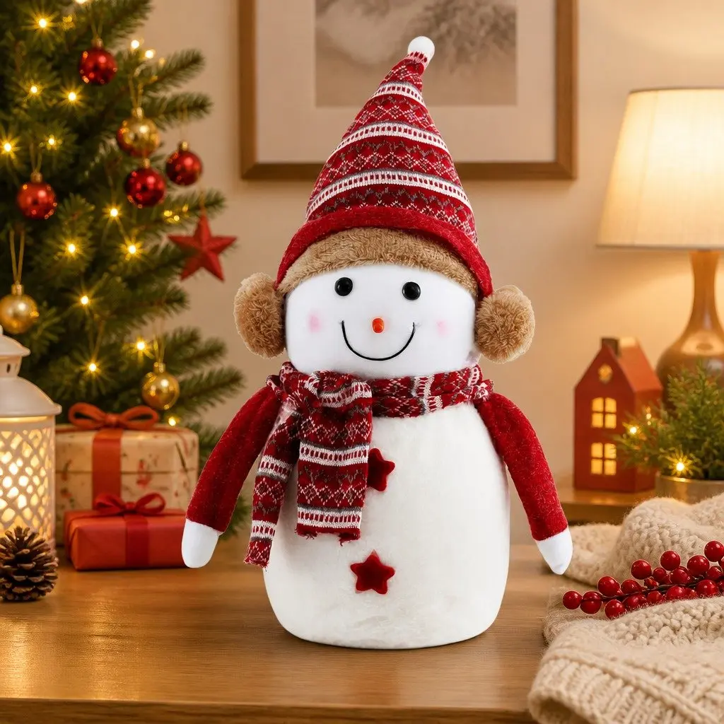 Snowman Plush Ornament Decoration for Christmas 60cm