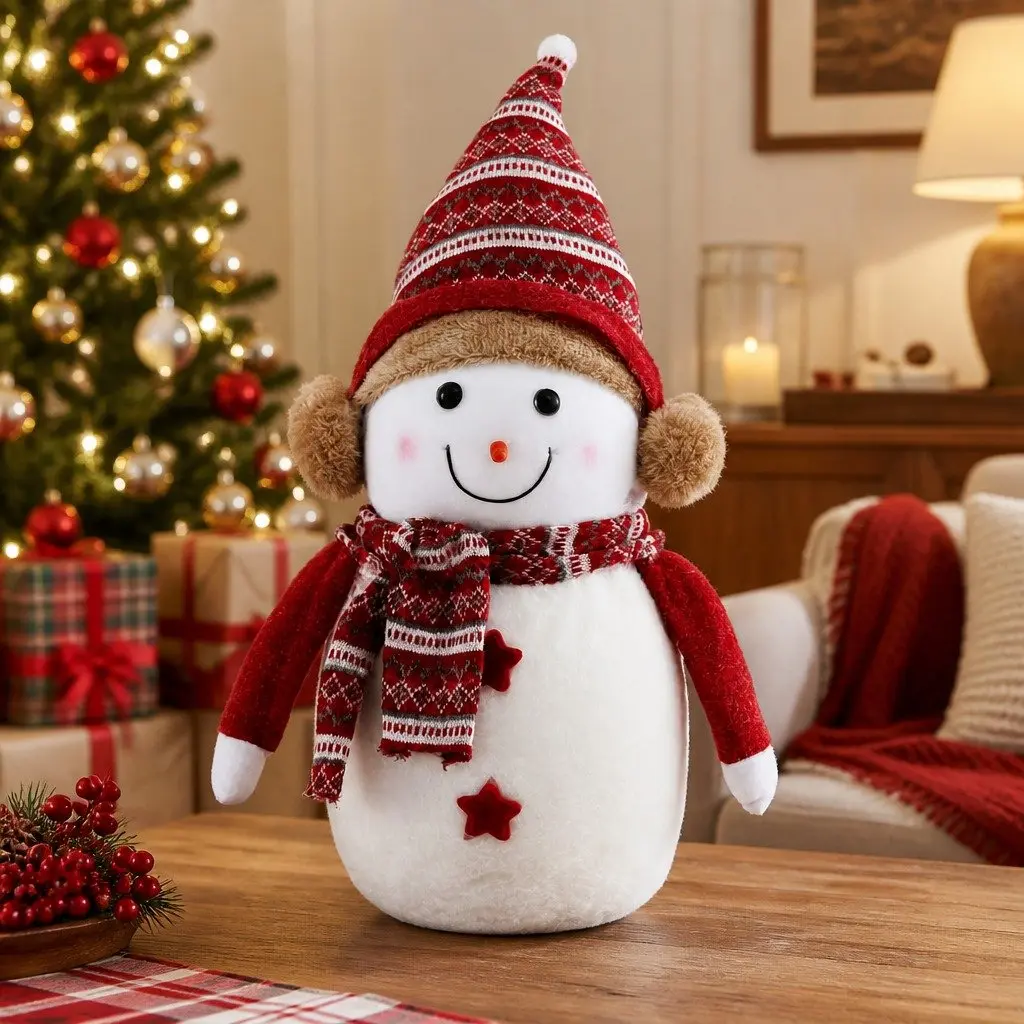 Christmas Snowman Plush Ornament 45cm
