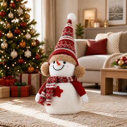 Specifications of Christmas Snowman Plush Ornament 35cm