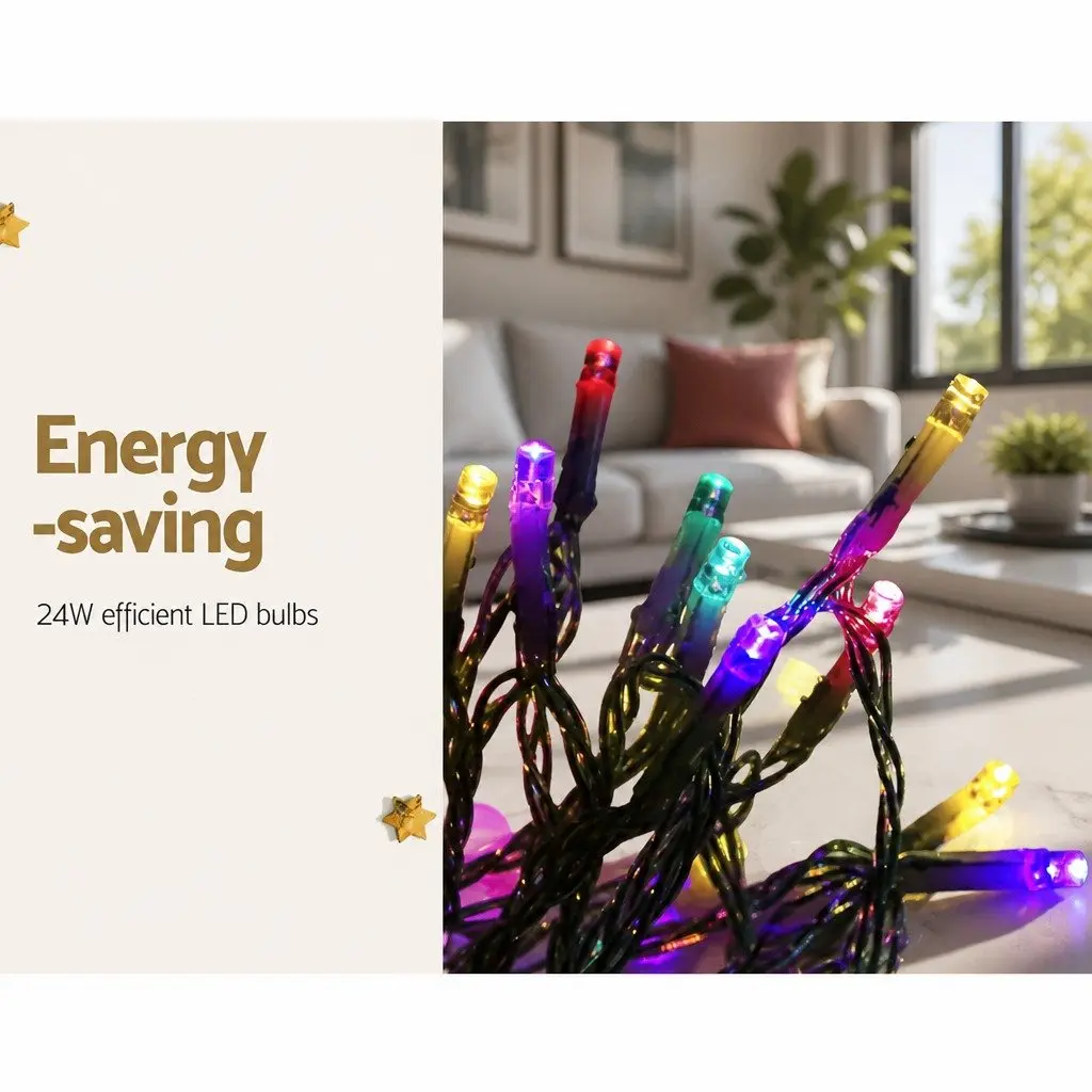 Christmas String Lights Indoor Outdoor 50M 500 LED Multi-Coloured