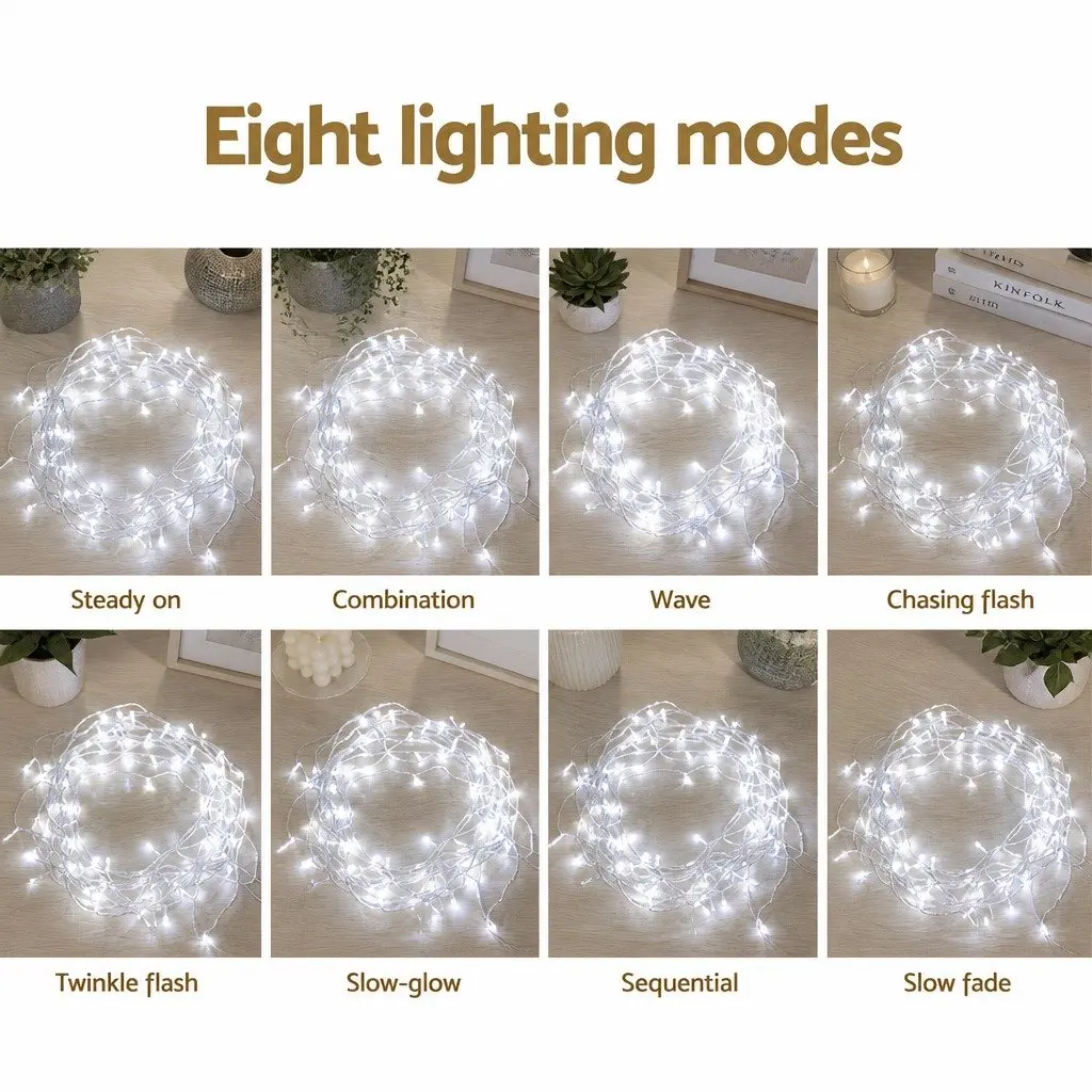 Christmas String Lights Outdoor Indoor 100M 500 LED Cool White