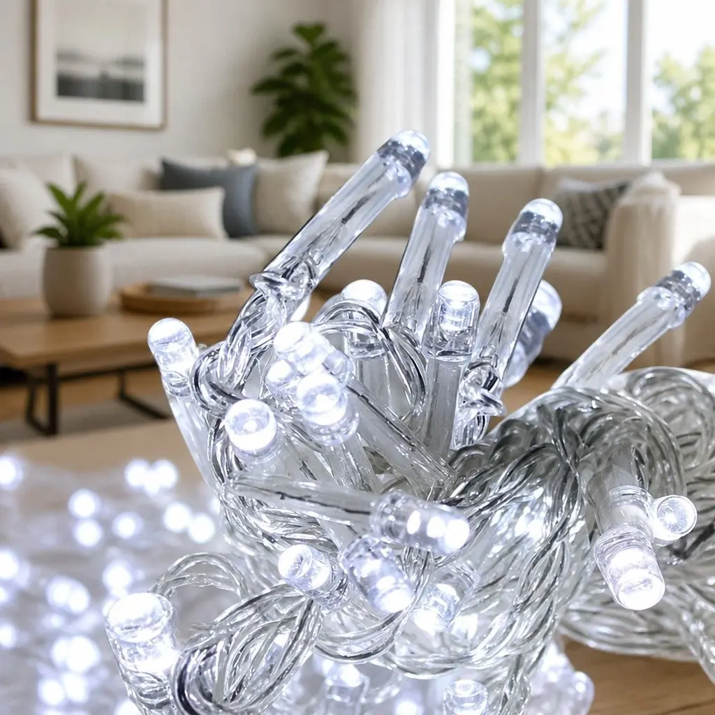 Christmas String Lights Outdoor Indoor 100M 500 LED Cool White