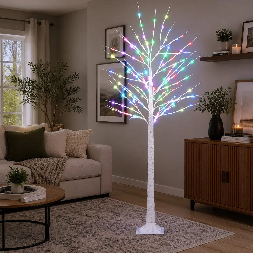 Christmas Tree Indoor Outdoor 1.7M with 120 RGB LED Lights and Remote Control
