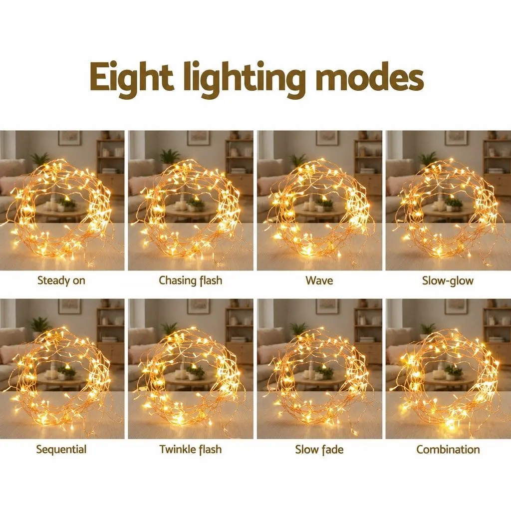 Icicle Christmas Lights Outdoor 32M Warm White 960 LED