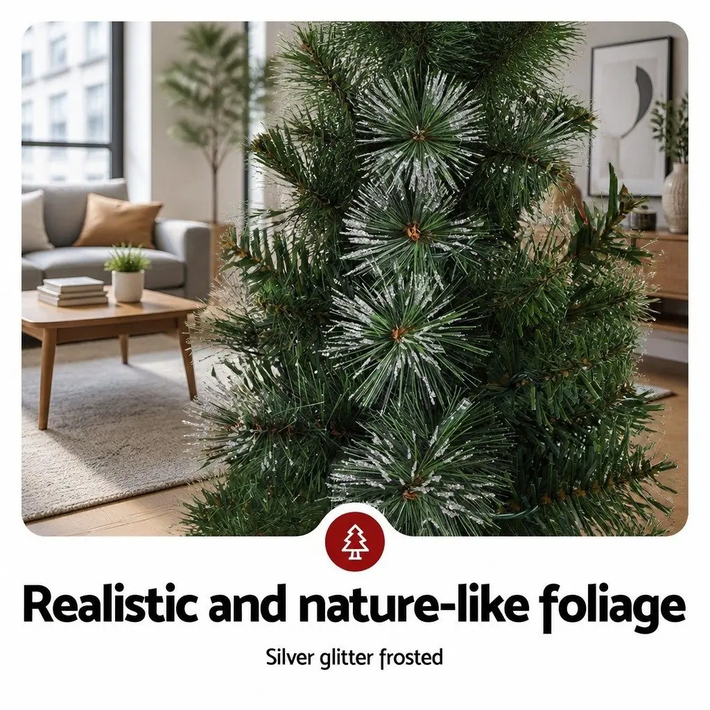 Christmas Potted Tree 90cm LED Lights Indoor Decoration