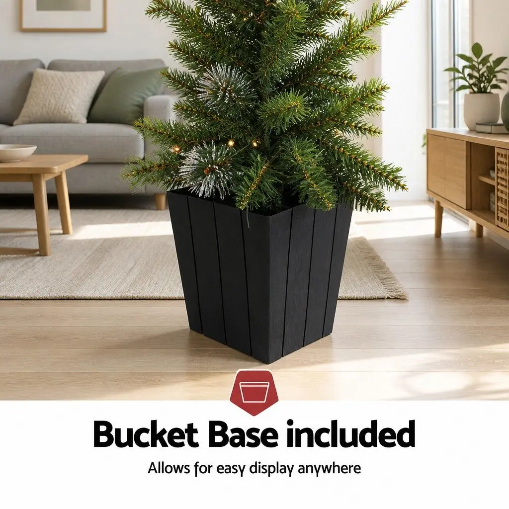 Christmas Potted Tree 90cm LED Lights Indoor Decoration