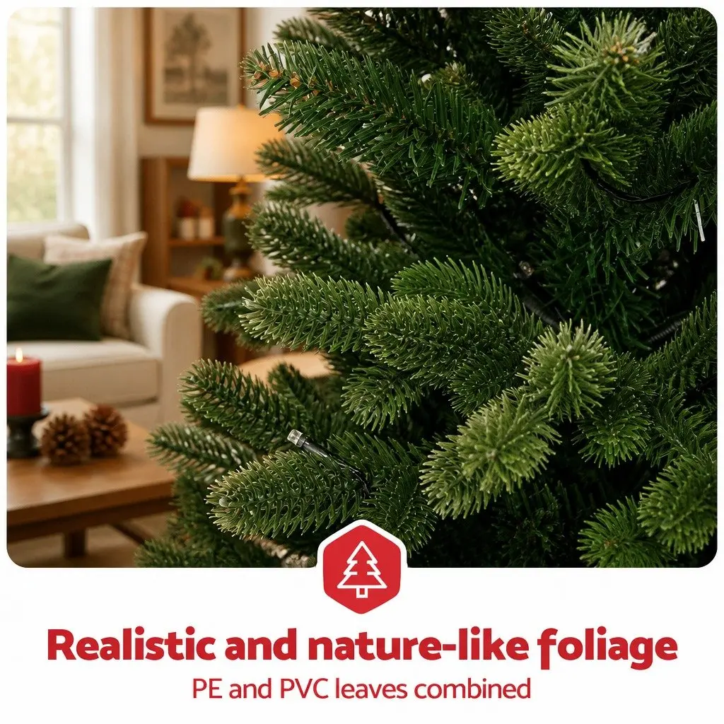 Pre-Lit Potted Christmas Tree Living Room 1.2M