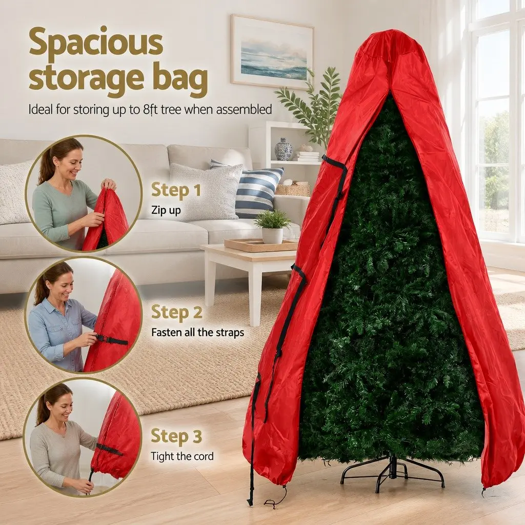 Christmas Tree Storage Bag for 8ft Tree Red